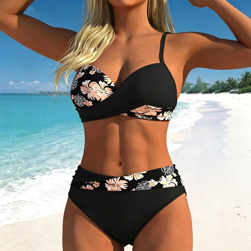 👙 Időkorlátozott 50%-os kedvezmény! ✨ Női, formázó hatású, kétrészes bikini szett