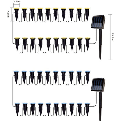 💡🌿 Napenergiával működő kerti ösvénylámpa – automatikus be- és kikapcsolás, vízálló, kiválóan alkalmas ösvényekhez, kocsibeállókhoz és teraszokhoz ✨