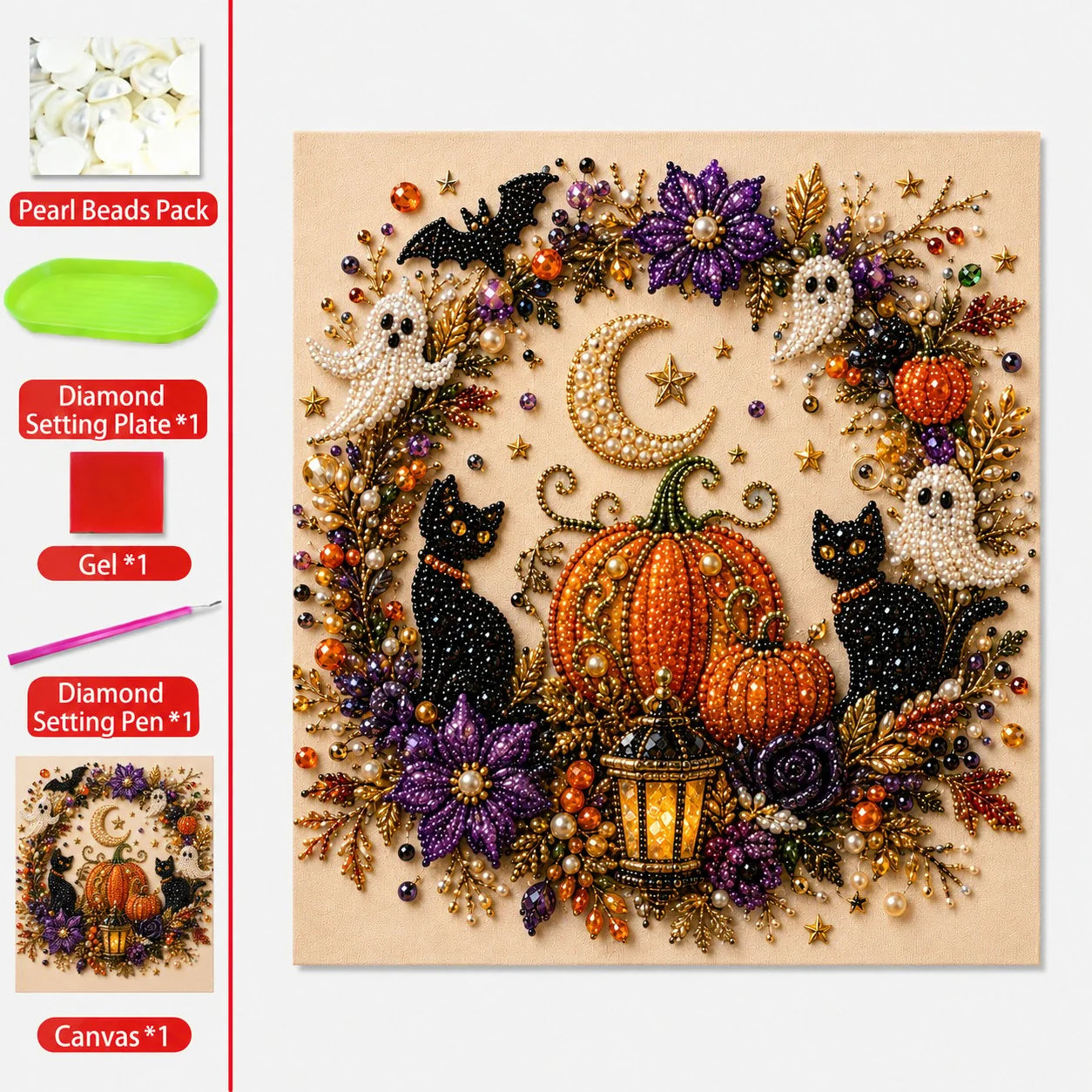🎃 Halloween DIY gyöngymozaik kézműves készlet | CRAFT