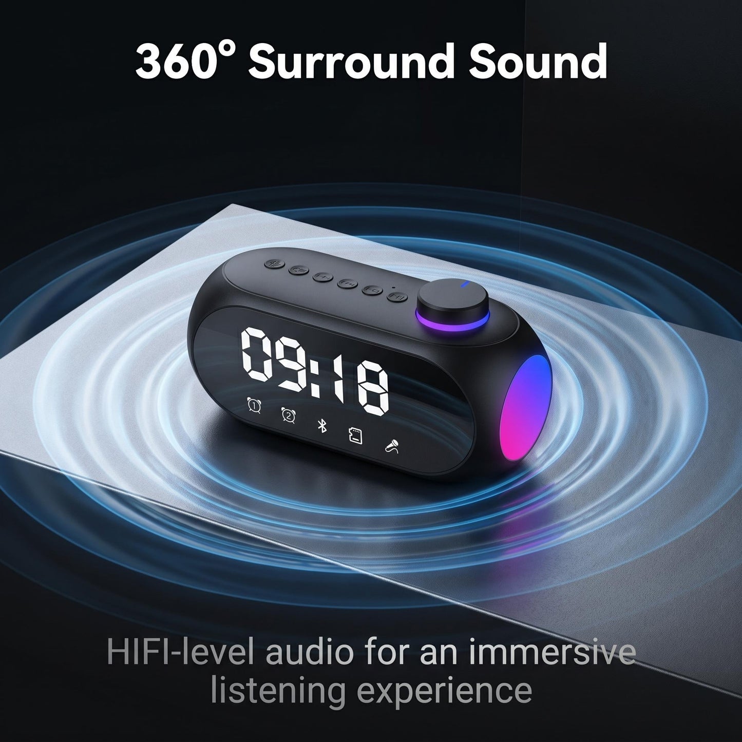 🎵 Bluetooth mini hangszóró – Erőteljes mélyhangok, hordozható, kültéri használatra alkalmas, vízálló, hosszú akkumulátor-élettartam, zene bárhová, utánvéttel