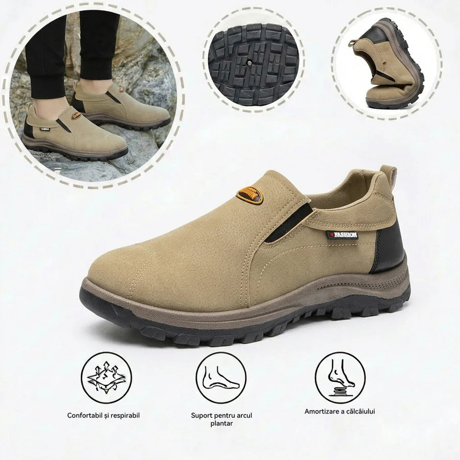 🎁Ultima zi pentru a te bucura de o reducere de 50%, nu o rata! ⏰Fabricați din piele de vițel australiană🐂Suport pentru picioare - ameliorează durerea de picioare✅Impermeabili și antiderapanți, confortabili la mers✅Eleganți și versatili.