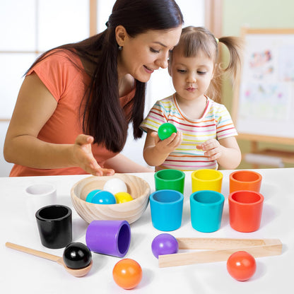 Montessori fa színosztályozó játék kisgyermekeknek | COLORSORT