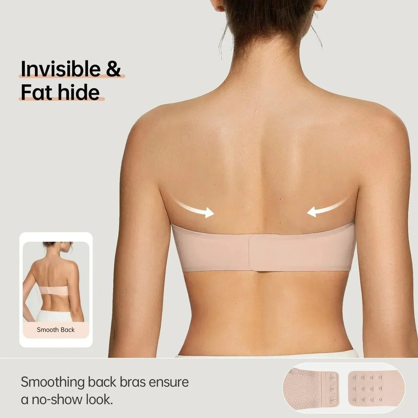 💞Női vállpánt nélküli melltartók, push-up bandeau melltartók, csúszásmentes, merevítő nélküli, támasztó, párnázott melltartók, varratmentes, kényelmes csőmelltartók