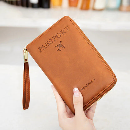 🧳2026-ban elengedhetetlen utazási kellék✈️ Többfunkciós RFID útlevél-pénztárca