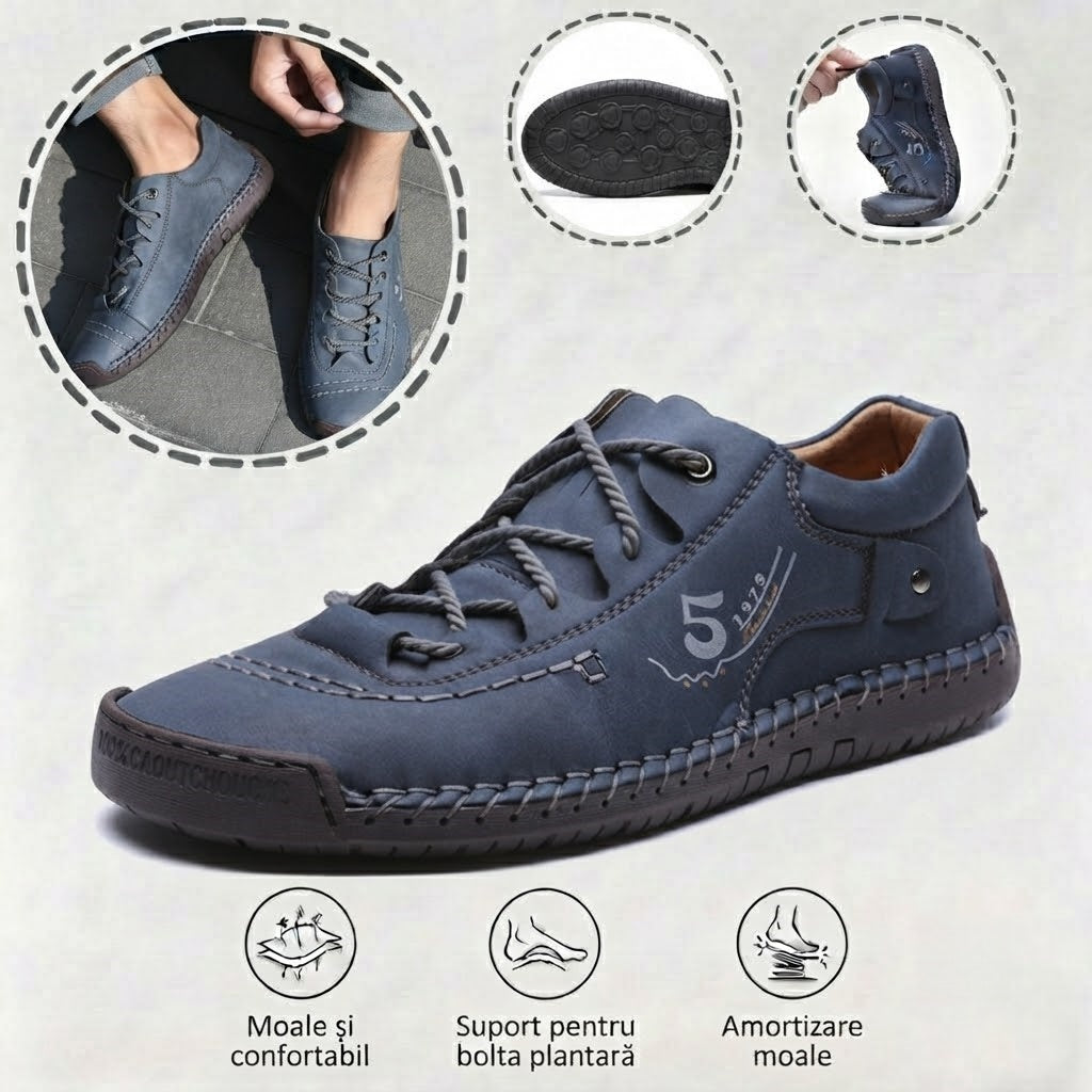 🎁Ultima zi pentru a te bucura de o reducere de 50%, nu o rata! ⏰Fabricați din piele de vițel australiană🐂Suport pentru picioare - ameliorează durerea de picioare✅Impermeabili și antiderapanți, confortabili la mers✅Eleganți și versatili.
