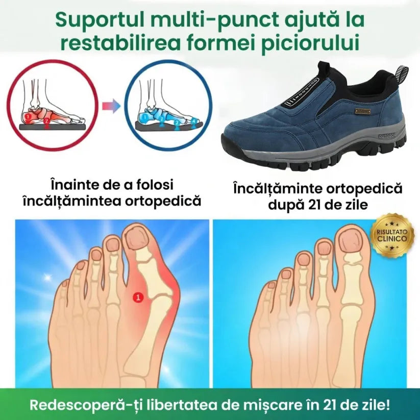 🎁Ultima zi pentru a profita de reducerea de 50%! Nu rata ocazia! ⏰ Ameliorează durerile de picioare și fasciita plantară: încălțăminte ortopedică impermeabilă și antiderapantă.