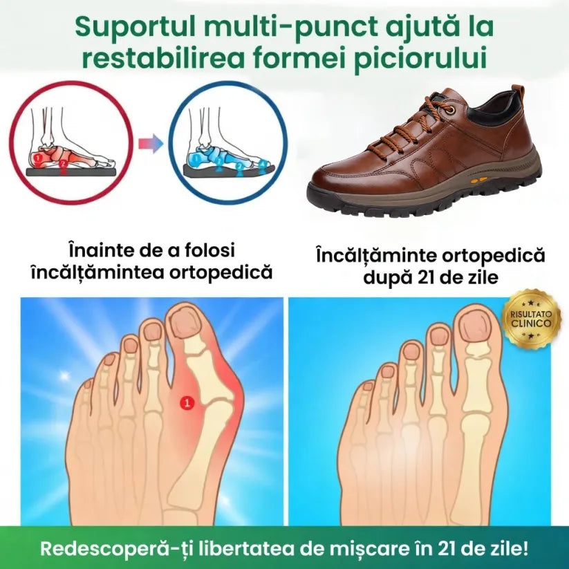 🎁Ultima zi pentru a profita de reducerea de 40%! Nu rata ocazia! ⏰ Ameliorează durerile de picioare și fasciita plantară: încălțăminte ortopedică impermeabilă și antiderapantă.