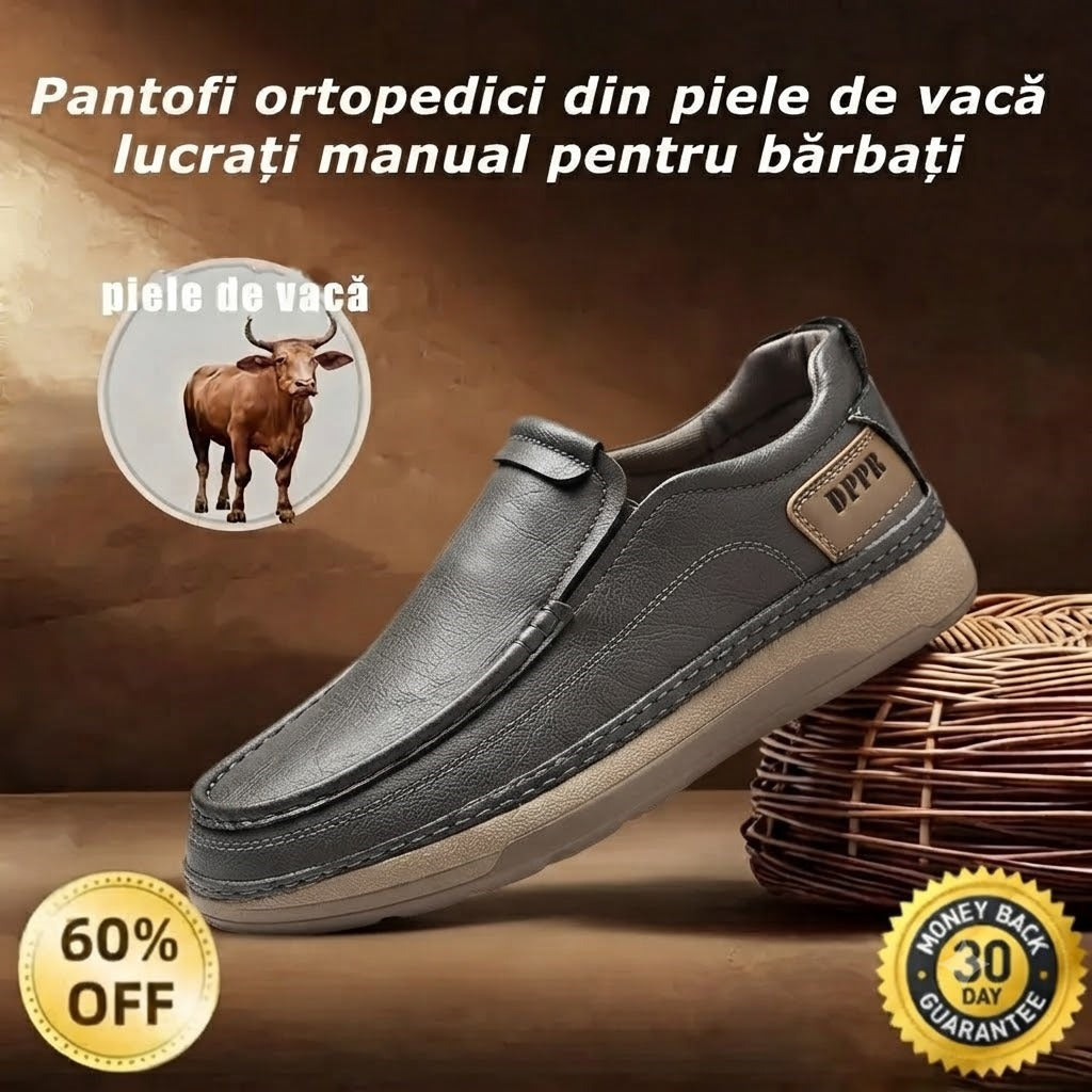 🎁Ultima zi pentru a te bucura de o reducere de 40%, nu o rata! ⏰Fabricați din piele de vițel australiană🐂Suport pentru picioare - ameliorează durerea de picioare✅Impermeabili și antiderapanți, confortabili la mers✅Eleganți și versatili.